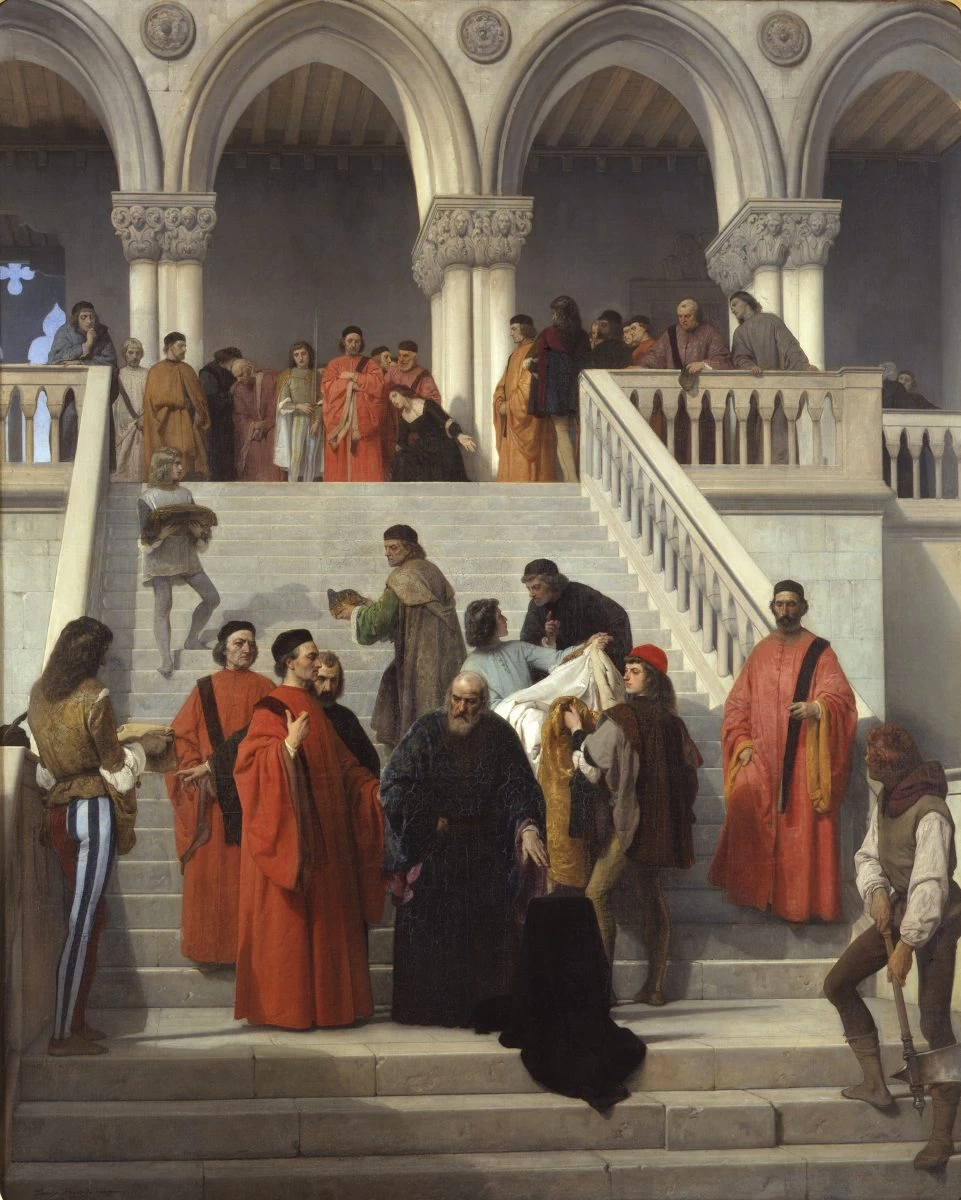 Gli ultimi momenti di Marin Faliero - 1867, Pinacoteca Brera, Milano